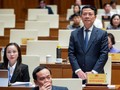 Bộ trưởng Nguyễn Mạnh Hùng trả lời chất vấn của các ĐBQH tại phiên làm việc chiều 7/11.