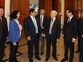 Tổng Bí thư Nguyễn Phú Trọng cùng các lãnh đạo Đảng, Nhà nước tham dự Phiên họp.