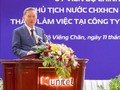  Chủ tịch nước Tô Lâm phát biểu tại buổi đến thăm Công ty Viễn thông Star Telecom.