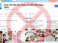 Cảnh báo giả mạo fanpage Cuộc thi Viết thư quốc tế UPU để lừa đảo