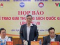 Đại diện Ban tổ chức Giải: ông Tống Văn Thanh, Vụ trưởng Vụ Báo chí - Xuất bản, ông Đỗ Quang Dũng, Phó chủ tịch Hội Xuất bản Việt Nam, ông Nguyễn Nguyên, Cục trưởng Cục Xuất bản, In và Phát hành tại họp báo.