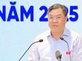 Ông Phạm Gia Túc, Phó Chánh Văn phòng Trung ương Đảng, Ủy viên Thường trực Ban Chỉ đạo Trung ương về Phát triển Khoa học, Công nghệ, Đổi mới sáng tạo và Chuyển đổi số báo cáo tại Hội nghị.