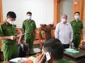 Cơ quan CSĐT công an tỉnh Bà Rịa- Vũng Tàu đọc lệnh khởi tố ông Đặng Thanh Minh