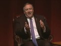 Ngoại trưởng Mỹ Mike Pompeo trong buổi phát biểu tại ĐH Texas A&M hồi tháng 4 năm nay (Ảnh: Newsweek)