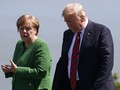Thủ tướng Đức Angela Merkel và Tổng thống Mỹ Donald Trump trong một cuộc gặp (Ảnh: AP)