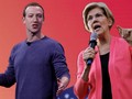 Ông chủ Facebook Mark Zuckerberg cực lực phản đối kế hoạch mạnh tay với doanh nghiệp lớn của bà Warren (Ảnh: Independent)