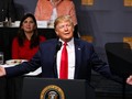 Tổng thống Trump phát biểu tại CLB Kinh tế tại New York (Ảnh: CNBC)