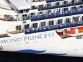 Tàu Diamond Princess neo đậu tại cảng Yokohama, Nhật Bản (Ảnh: Kyodo News)