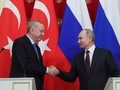 Tổng thống Thổ Nhĩ Kỳ Recep Tayyip Erdogan và Tổng thống Nga Vladimir Putin sau cuộc đàm phán ở Moscow (Ảnh: AP)