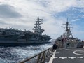3 hàng không mẫu hạm của Mỹ đang tuần tra vùng biển Thái Bình Dương (Ảnh: CNN)