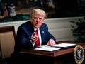 Tổng thống Trump trong buổi họp báo tại Nhà Trắng mới đây (Ảnh: Vanity Fair)
