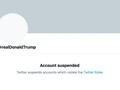 Tài khoản Twitter của ông Trump bị cấm vĩnh viễn (Ảnh: Twitter)