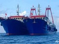 Tàu Trung Quốc tại bãi đá Ba Đầu, quần đảo Trường Sa, thuộc chủ quyền của Việt Nam hôm 27/3 (Ảnh: AP)