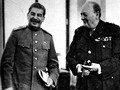 Lãnh đạo Liên Xô Josef Stalin và Thủ tướng Anh Winston Churchill (Ảnh: Tư liệu)