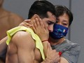 Một trong những VĐV nổi tiếng nhất của Mexico, Rommel Pacheco, cùng HLV người Trung Quốc Ma Jin (Ảnh: Reuters)