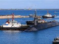 Tàu ngầm USS Nevada của Mỹ đến Guam hôm 15/1 (Ảnh: Hải quân Mỹ)
