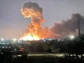 Thủ đô Kiev vang lên nhiều tiếng nổ lớn (Ảnh: CNN)