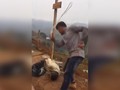 Đoạn video ghi lại cảnh ông chủ người Trung Quốc đánh đập công nhân Rwanda được đăng trên mạng xã hội (Ảnh: Reddit)