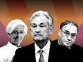 Chủ tịch ECB Christine Lagarde, Chủ tịch Fed Jerome Powell và Thống đốc Ngân hàng Anh Andrew Bailey (Ảnh: FT)