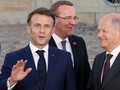 Tổng thống Pháp Emmanuel Macron và Tổng thống Đức Olaf Scholz (Ảnh: Getty)