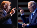 Hai ứng viên Donald Trump và Joe Biden có màn tranh luận nảy lửa tối 27/6 (Ảnh: Axios)