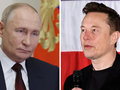 Tổng thống Nga Vladimir Putin và tỷ phú công nghệ Mỹ Elon Musk (Ảnh: Getty)
