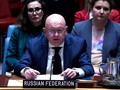Vassily Nebenzia, đại diện thường trực của Nga tại Liên hợp quốc phát biểu trong cuộc họp Hội đồng Bảo an Liên hợp quốc ngày 30/10 (Ảnh: Sputnik)
