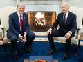 Tổng thống đắc cử Mỹ Donald Trump và Tổng thống Joe Biden tại Phòng Bầu dục của Nhà Trắng ở Washington, DC vào ngày 13/11 (Ảnh: AFP)