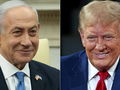 Thủ tướng Israel Benjamin Netanyahu và Tổng thống Mỹ Donald Trump đã có cuộc họp báo chung hôm 4/2. Ảnh: Getty.