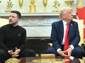 Tổng thống Mỹ Donald Trump (phải) và Tổng thống Ukraine Volodymyr Zelensky gặp nhau tại Phòng Bầu dục của Nhà Trắng ở Washington vào ngày 28/2. Ảnh: AFP.