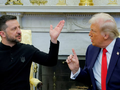 Tổng thống Ukraine Volodymyr Zelensky và Tổng thống Mỹ Donald Trump. Ảnh: Reuters.