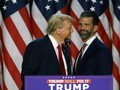 Tổng thống Mỹ Donald Trump và con trai Donald Trump Jr. Ảnh: Getty.