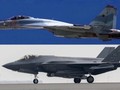 Máy bay chiến đấu Su-35 của Nga (trên) và F-35 của Mỹ. Ảnh: MW.