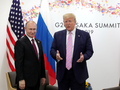 Tổng thống Nga Vladimir Putin và Tổng thống Mỹ Donald Trump tham dự cuộc họp bên lề hội nghị thượng đỉnh G20 tại Osaka, Nhật Bản ngày 28/6/2019. Ảnh: Reuters.