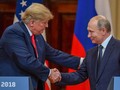 Tổng thống Mỹ Donald Trump (trái) và Tổng thống Nga Vladimir Putin bắt tay tại Dinh Tổng thống ở Helsinki, ngày 16/7/2018. Ảnh: AFP.