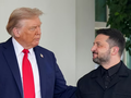 Tổng thống Mỹ Donald Trump chào đón Tổng thống Ukraine Volodymyr Zelensky khi ông đến Nhà Trắng hôm 18/8. Ảnh: Reuters.
