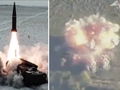 Vụ phóng tên lửa Iskander và vụ nổ của bệ phóng Neptune. Ảnh: MW.