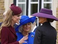 Công nương Kate, Nữ hoàng Camilla và Melania Trump đến thăm cấp nhà nước tại lâu đài Windsor vào ngày 17/9. Ảnh: Getty.