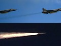Máy bay chiến đấu MiG-31K và tên lửa Kinzhal đang trong quá trình bay. Ảnh: MW.