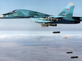 Chiến đấu cơ Su-34 trong một nhiệm vụ ném bom. Ảnh: MW.