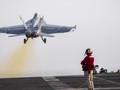 Một chiếc F/A-18F Super Hornet cất cánh từ tàu USS Nimitz vào ngày 30/7. Ảnh: US Navy.