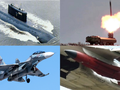 Tàu ngầm lớp Kilo, bệ phóng của hệ thống Bastion, máy bay chiến đấu Su-30M2 và tên lửa Kh-22/32. Ảnh: MW.