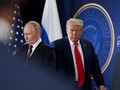Tổng thống Nga Vladimir Putin và người đồng cấp Mỹ Donald Trump trong cuộc gặp ở Alaska hồi tháng 8 năm nay. Ảnh: Getty.