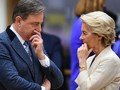 Thủ tướng Bỉ Bart De Wever (trái) trò chuyện với Chủ tịch Ủy ban châu Âu Ursula von der Leyen (phải) tại Brussels, Bỉ, vào ngày 6/3. Ảnh: Getty.