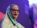 Thủ tướng Bangladesh bị lật đổ Sheikh Hasina tại Brussels, Bỉ ngày 25/10/2023. Ảnh: Reuters.