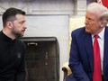 Tổng thống Ukraine Volodymyr Zelensky và Tổng thống Mỹ Donald Trump. Ảnh: Getty.