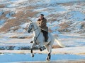 Hình ảnh ông Kim Jong- un cưỡi ngựa trắng trên núi Paektu được KCNA đăng tải
