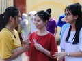 Thí sinh Nghệ An tự tin trước khi bước vào dự thi. Ảnh:nghean.edu.vn