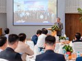 Ông Nguyễn Minh Hồng - Chủ tịch Hội Truyền thông số Việt Nam - phát biểu tại sự kiện.