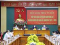 Hội nghị tiếp xúc cử tri. Ảnh: Báo Thái Nguyên